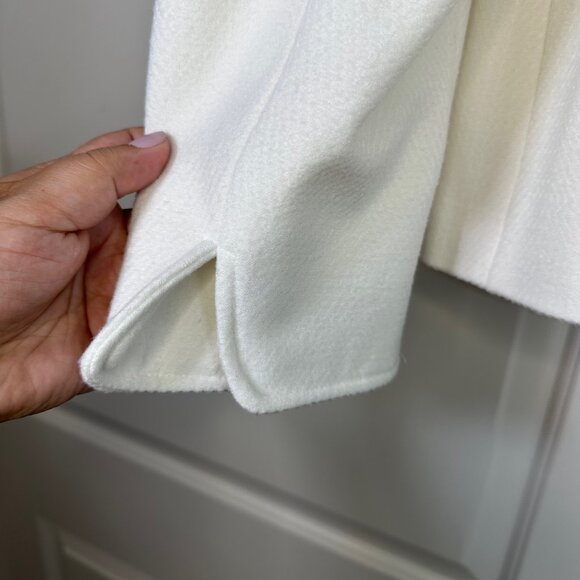 White Fully lined Textured Blazer Jacket 16W - Picture 6 of 8